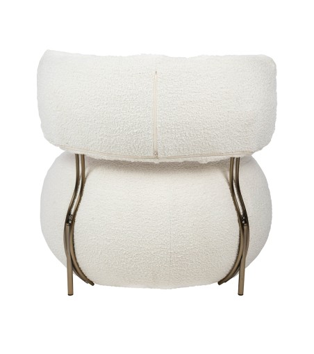 Fotel LOW TEDDY biały