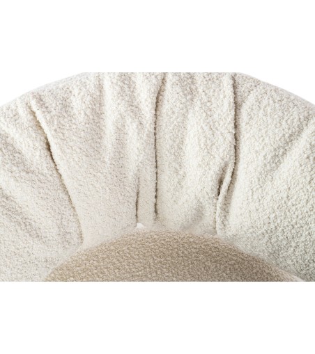 Fotel LOW TEDDY biały