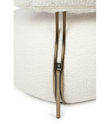 Fotel LOW TEDDY biały