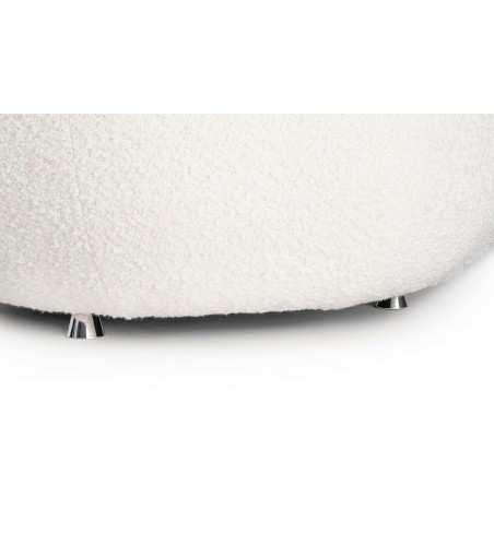 Fotel LOW TEDDY biały