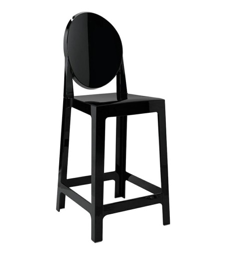 Krzesło barowe VICTORIA 65 cm czarne