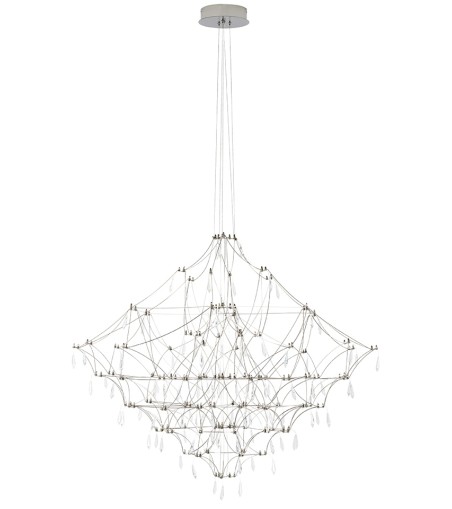 MOOSEE lampa wisząca CONSTELATION 77 -    LED, stal szczotkowana