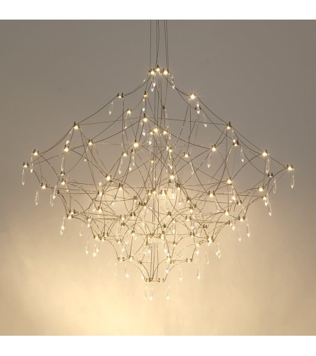 MOOSEE lampa wisząca CONSTELATION 77 -    LED, stal szczotkowana