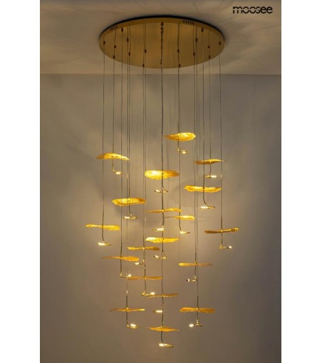 MOOSEE lampa wisząca LEAFS DISC złota