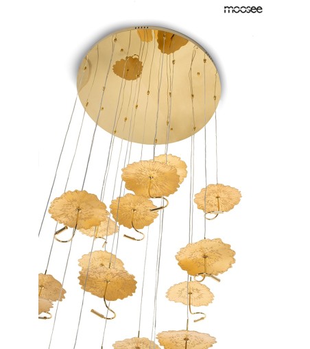 MOOSEE lampa wisząca LEAFS DISC złota