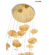 MOOSEE lampa wisząca LEAFS DISC złota