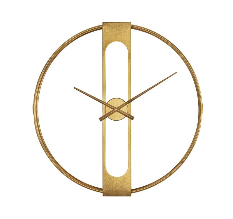 KARE zegar CLIP 60 złoty