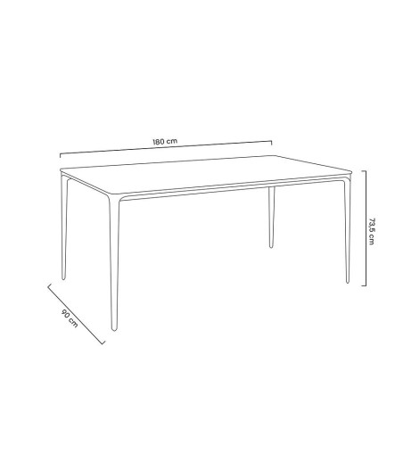 Stół SLIM 180 biały