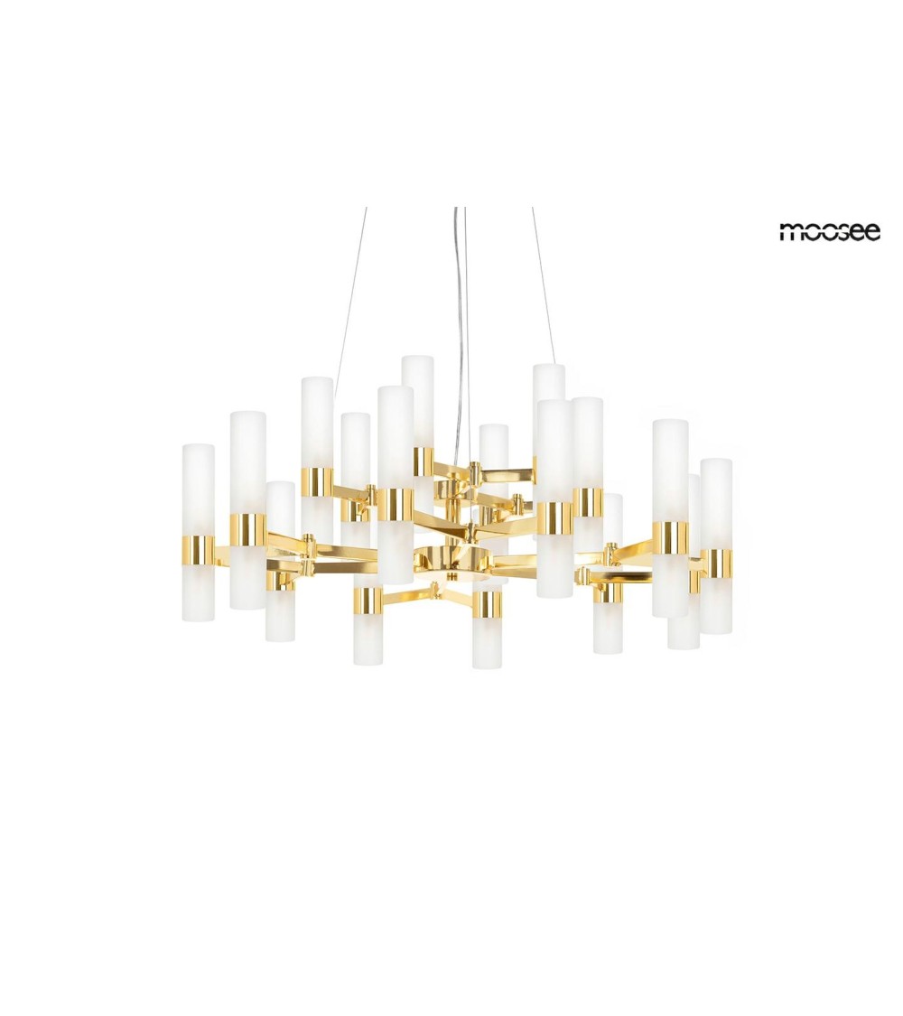 MOOSEE lampa wisząca TUBS 18 złota