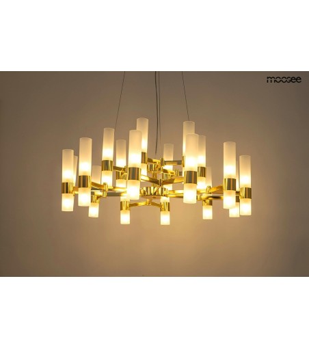 MOOSEE lampa wisząca TUBS 18 złota