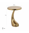 RICHMOND stolik DOLPHIN złoty