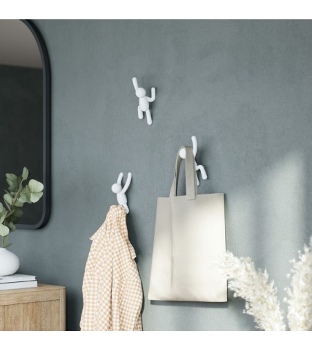 UMBRA wieszak ścienny BUDDY biały