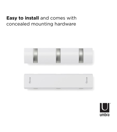 UMBRA wieszak na ubrania FLIP 3 biały