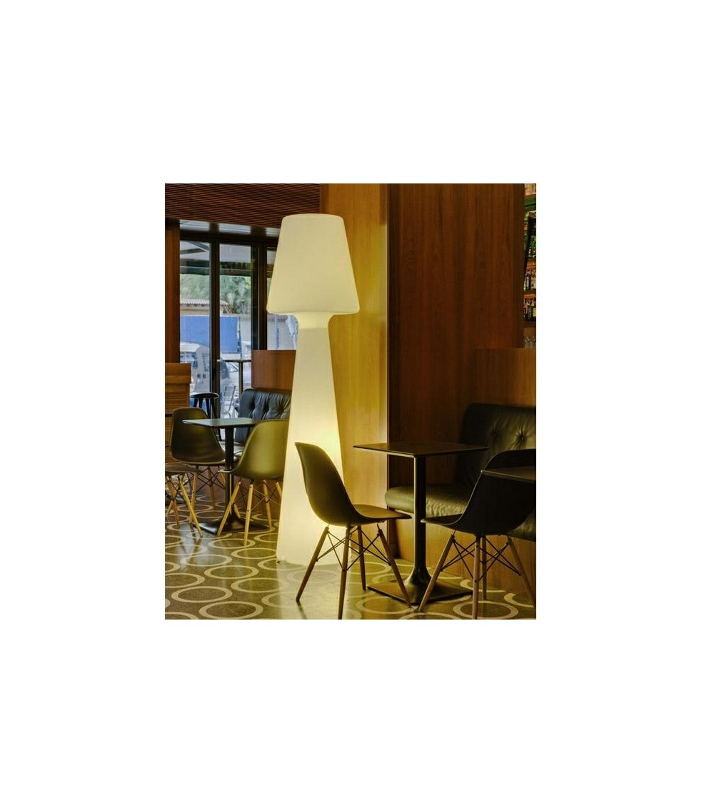 NEW GARDEN lampa podłogowa LOLA 200 CABLE biała