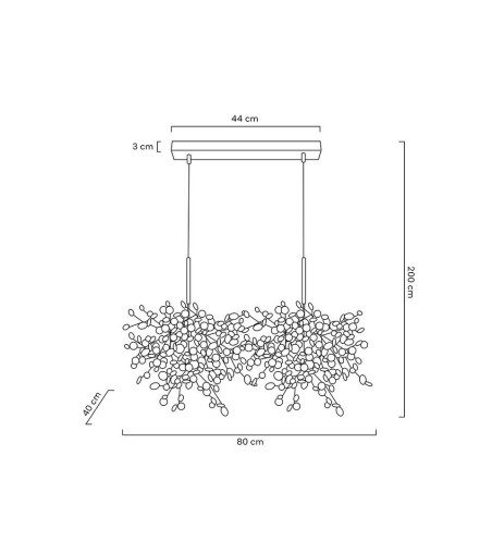 Lampa wisząca MONETE chromowana - metal