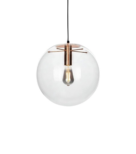 Lampa wisząca SANDRA 20 miedziana - szkło, metal