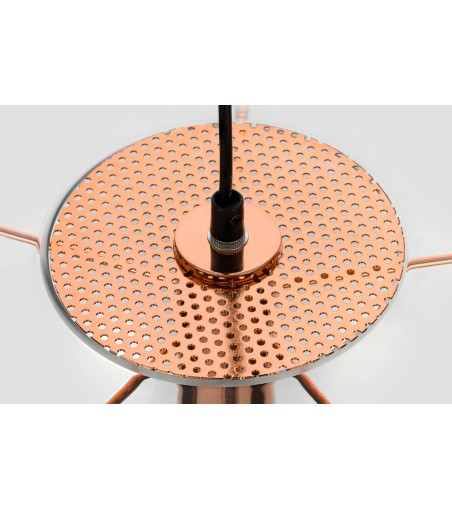 Lampa wisząca SANDRA 20 miedziana - szkło, metal