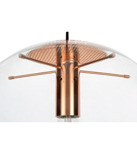 Lampa wisząca SANDRA 20 miedziana - szkło, metal