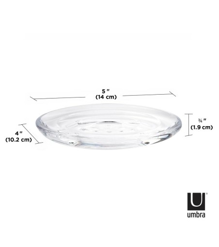 UMBRA mydelniczka DROPLET przezroczysta