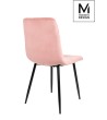 MODESTO krzesło CARLO pudrowy róż - welur, metal