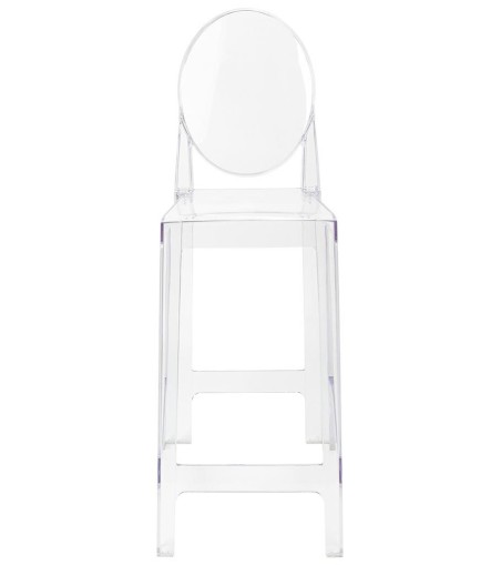 Krzesło barowe VICTORIA 75 cm transparentne