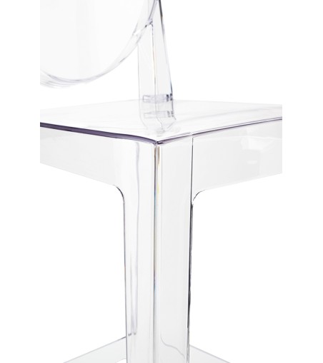 Krzesło barowe VICTORIA 75 cm transparentne