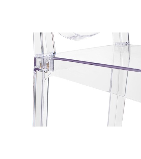 Krzesło barowe VICTORIA 75 cm transparentne