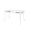 Stół KING 160 transparentny - poliwęglan, szkło hartowane