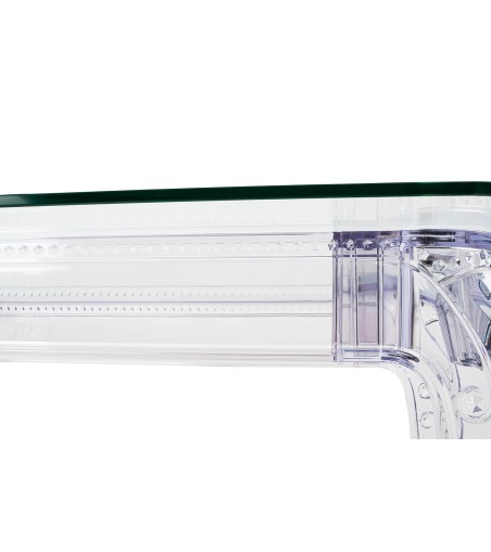 Stół KING 160 transparentny - poliwęglan, szkło hartowane