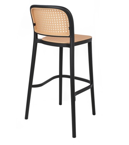 Krzesło barowe WICKY czarne