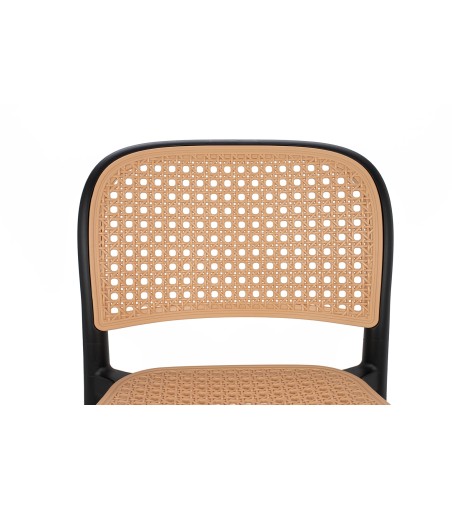 Krzesło barowe WICKY czarne