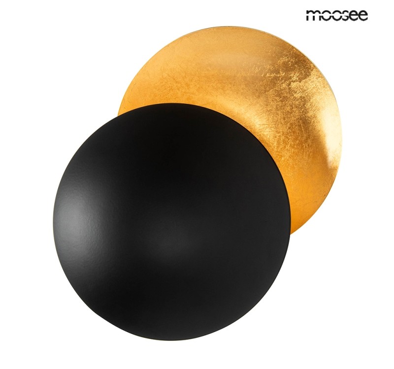 MOOSEE lampa ścienna ECLISE  złota / czarna