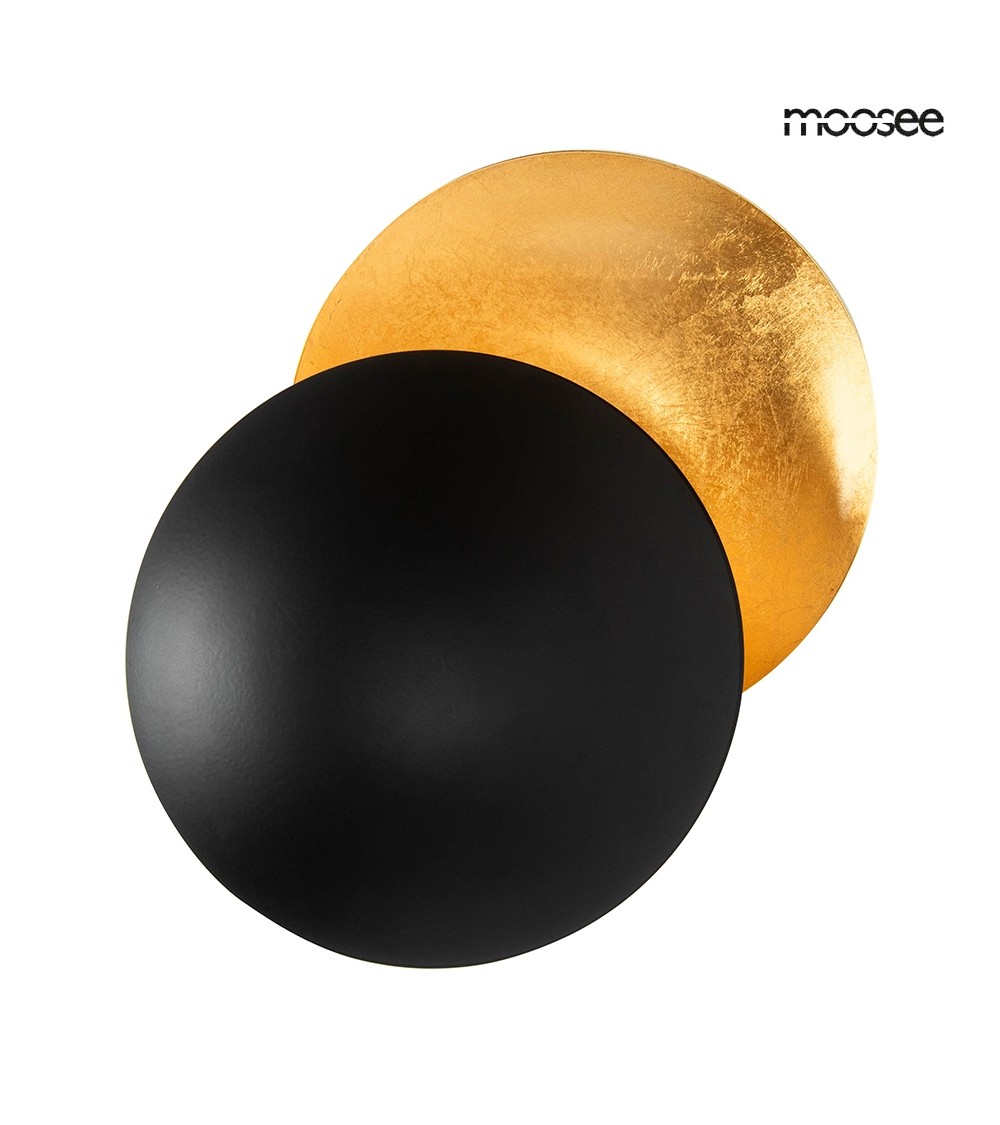 MOOSEE lampa ścienna ECLISE  złota / czarna