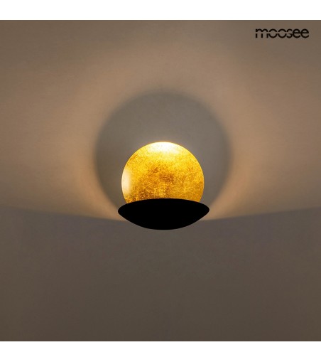MOOSEE lampa ścienna ECLISE  złota / czarna