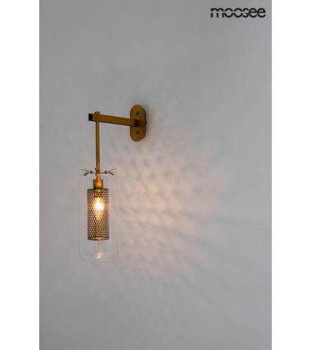 MOOSEE lampa ścienna LAMPION złota
