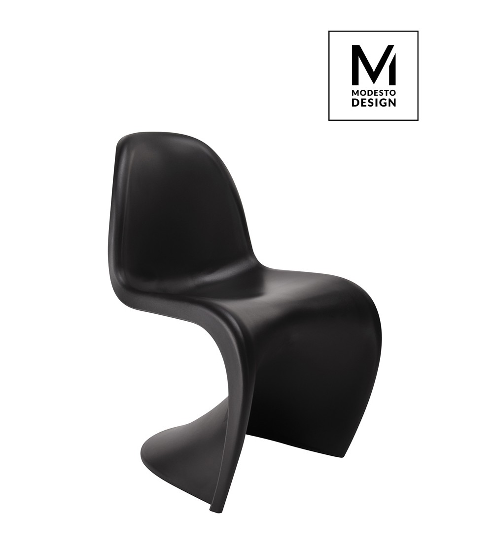 MODESTO krzesło HOVER czarne - polipropylen