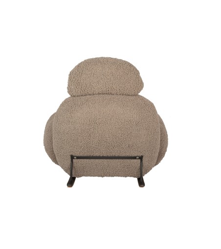 Fotel bujany PLUSH TEDDY ciemny beżowy