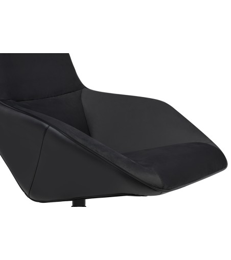 Fotel obrotowy VITA VELVET czarny PU