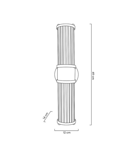 MOOSEE lampa ścienna PILAR TWIN złota