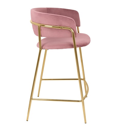 Krzesło barowe DELTA 65 różowe