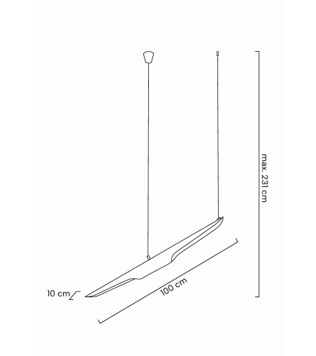 MOOSEE lampa wisząca CONTEO czarna