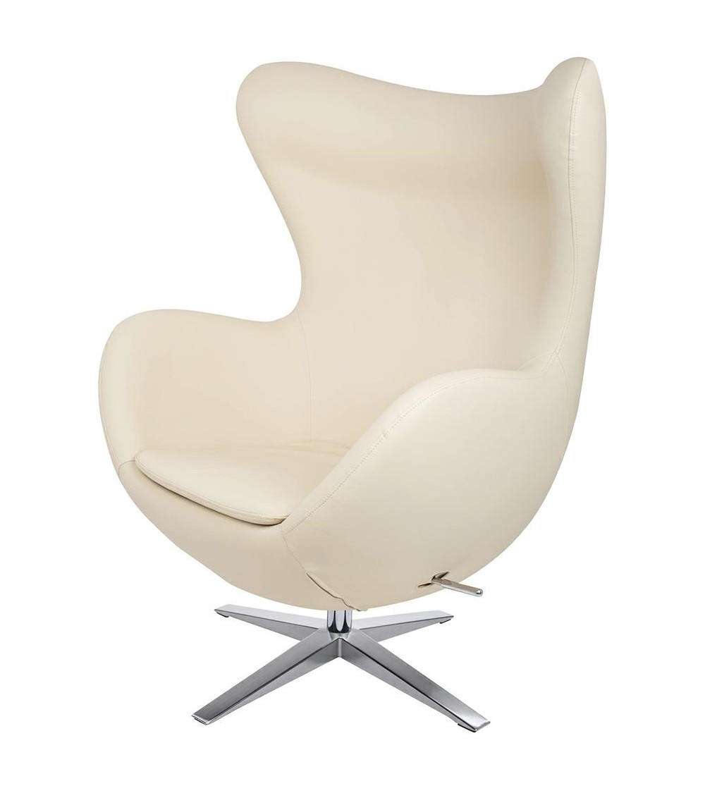Fotel EGG SZEROKI PU beżowy
