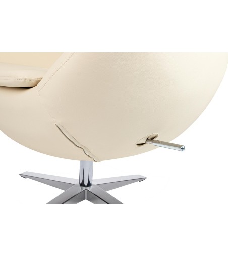 Fotel EGG SZEROKI PU beżowy