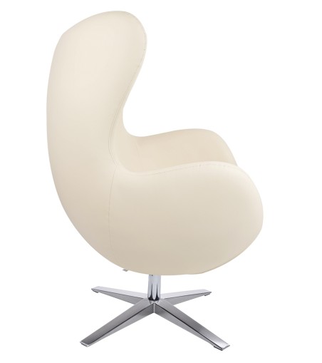 Fotel EGG SZEROKI PU beżowy