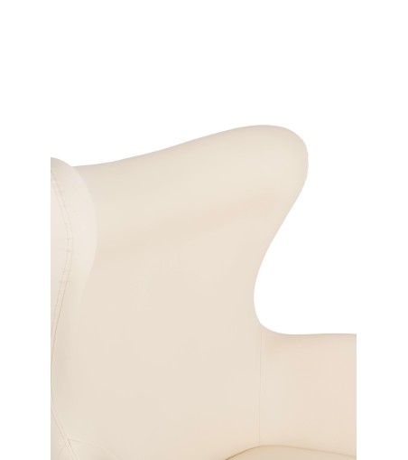 Fotel EGG SZEROKI PU beżowy