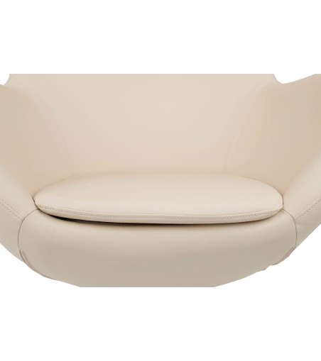 Fotel EGG SZEROKI PU beżowy