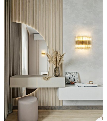 MOOSEE lampa ścienna PALACE złota