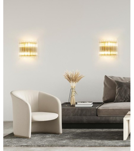 MOOSEE lampa ścienna PALACE złota