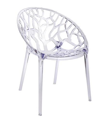 Krzesło KORAL transparentne  - poliwęglan