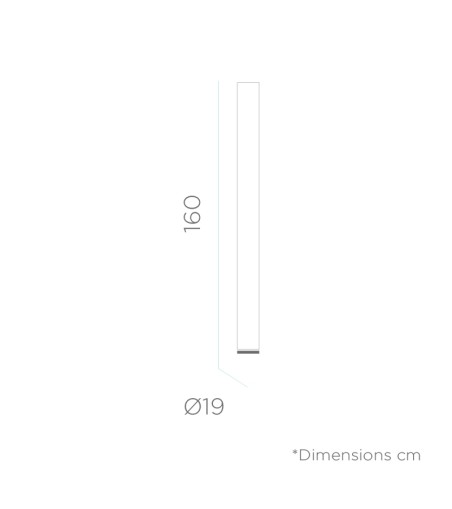 NEW GARDEN lampa ogrodowa FITY 160 CABLE biała